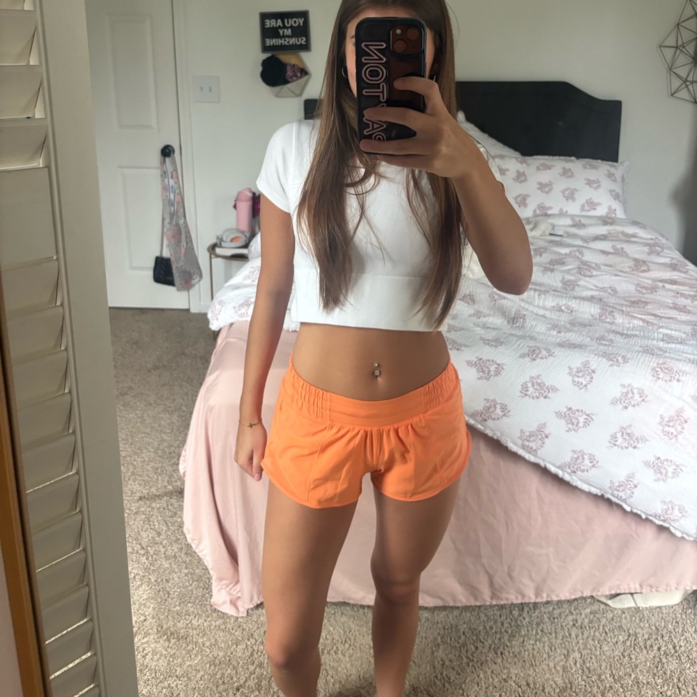 lululemon athletica Orange Women's Shorts